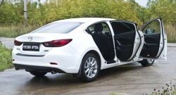 Накладки порожков салона RA Mazda 6 GJ 1-ый рестайлинг седан (2015-2018)  (Комплект (4 шт.))