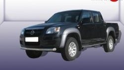 Одинарная защита переднего бампера из трубы диаметром 57 мм Slitkoff Mazda BT-50 (2006-2011)