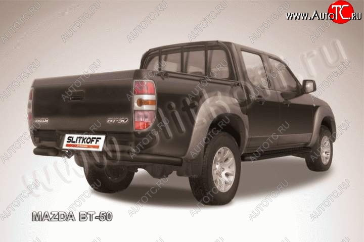 9 799 р. Уголки d76  Mazda BT-50 (2011-2015) (Цвет: серебристый)  с доставкой в г. Краснодар