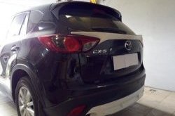 4 149 р. Накладка на задний бампер СТ v2 v2 Mazda CX-5 KE рестайлинг (2015-2017) (Неокрашенная)  с доставкой в г. Краснодар. Увеличить фотографию 5