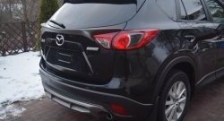 4 149 р. Накладка на задний бампер СТ v2 v2 Mazda CX-5 KE рестайлинг (2015-2017) (Неокрашенная)  с доставкой в г. Краснодар. Увеличить фотографию 8