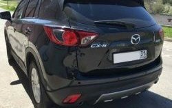 2 749 р. Накладка на задний бампер СТ v2 v2 Mazda CX-5 KE дорестайлинг (2011-2014) (Неокрашенная)  с доставкой в г. Краснодар. Увеличить фотографию 2