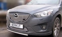 Декоративная вставка воздухозаборника Berkut (d12 мм) Mazda CX-5 KE рестайлинг (2015-2017)