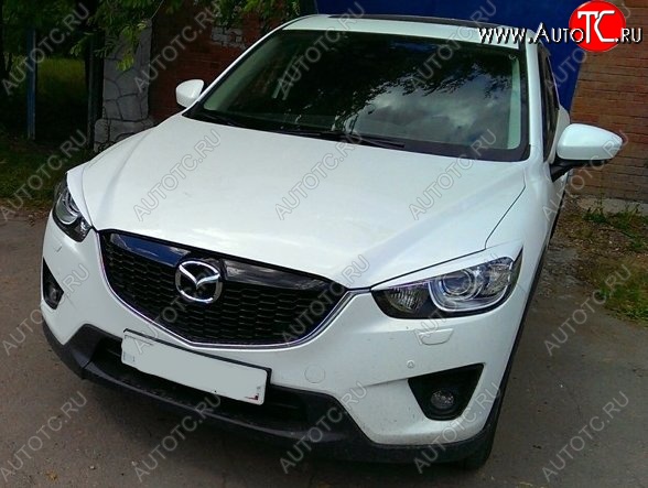 1 399 р. Реснички на фары CT v2 Mazda CX-5 KE дорестайлинг (2011-2014) (Неокрашенные)  с доставкой в г. Краснодар