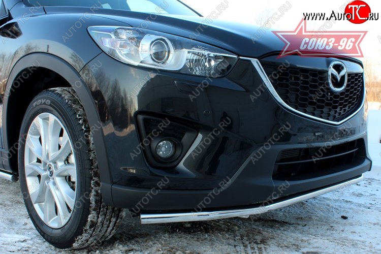 15 254 р. Защита переднего бампера одинарная Souz-96 (d42) Mazda CX-5 KE рестайлинг (2015-2017)  с доставкой в г. Краснодар