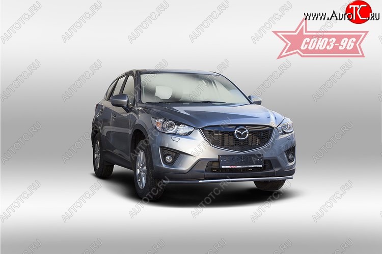 15 254 р. Одинарная защита переднего бампера (d42) Premium Souz-96 Mazda CX-5 KE рестайлинг (2015-2017)  с доставкой в г. Краснодар