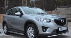 26 999 р. Широкая защита порогов SLITKOFF Mazda CX-5 KE рестайлинг (2015-2017)  с доставкой в г. Краснодар. Увеличить фотографию 4