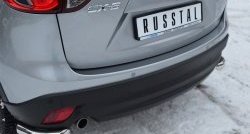 18 499 р. Защита заднего бампера (Ø63 мм уголки, нержавейка) SLITKOFF Mazda CX-5 KE дорестайлинг (2011-2014)  с доставкой в г. Краснодар. Увеличить фотографию 2