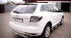 20 749 р. Защита заднего бампера (Ø76 и 42 мм, нержавейка) SLITKOFF  Mazda CX-7  ER (2010-2012) рестайлинг  с доставкой в г. Краснодар. Увеличить фотографию 4