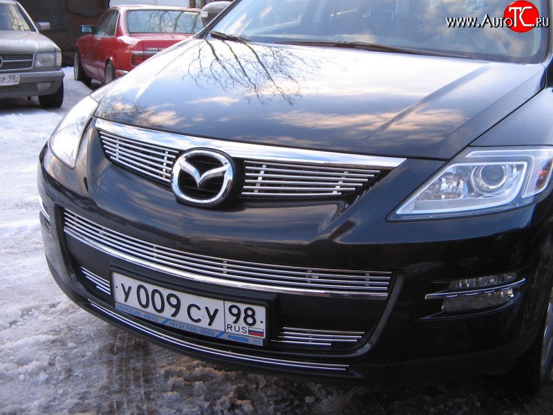 10 199 р. Декоративная вставка воздухозаборника Berkut Mazda CX-9 TB дорестайлинг (2007-2009)  с доставкой в г. Краснодар