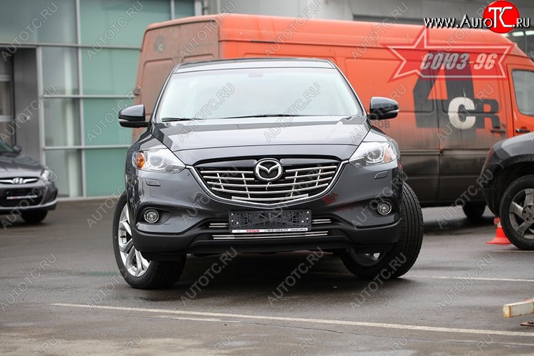 8 819 р. Декоративный элемент решетки радиатора Souz-96 (d16) Mazda CX-9 TB дорестайлинг (2007-2009)  с доставкой в г. Краснодар