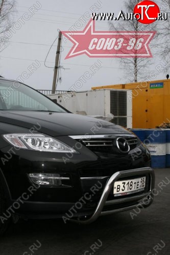 13 409 р. Защита переднего бампера (дорестайлинг) Souz-96 (d60) Mazda CX-9 TB дорестайлинг (2007-2009)  с доставкой в г. Краснодар