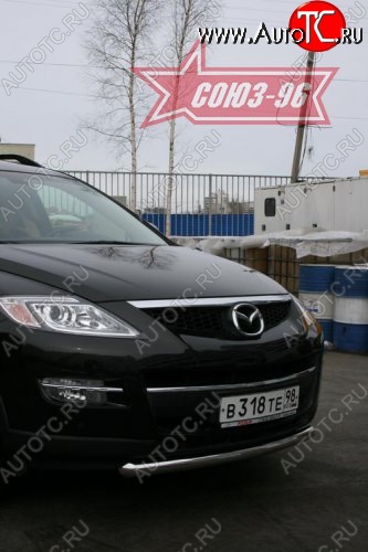 2 384 р. Защита переднего бампера одинарная Souz-96 (d60) Mazda CX-9 TB дорестайлинг (2007-2009)  с доставкой в г. Краснодар