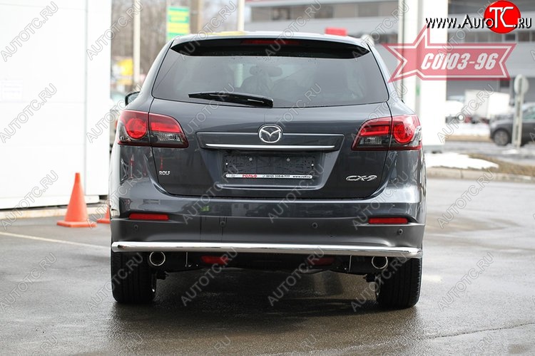 15 029 р. Защита заднего бампера рестайлинг Souz-96 (d60) Mazda CX-9 TB дорестайлинг (2007-2009)  с доставкой в г. Краснодар