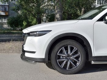 18 749 р. Одинарная защита переднего бампера SLITKOFF диаметром 63 мм Mazda CX-5 KF (2016-2024)  с доставкой в г. Краснодар. Увеличить фотографию 2