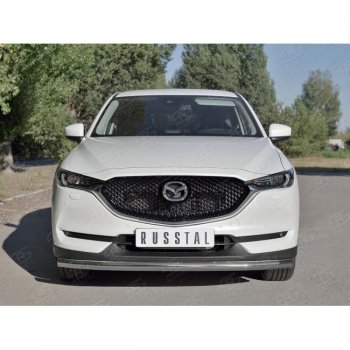 18 749 р. Одинарная защита переднего бампера SLITKOFF диаметром 63 мм Mazda CX-5 KF (2016-2024)  с доставкой в г. Краснодар. Увеличить фотографию 3