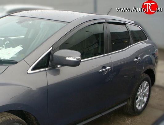 2 999 р. Дефлекторы окон (ветровики) Novline 4 шт Mazda CX-7 ER дорестайлинг (2006-2010)  с доставкой в г. Краснодар