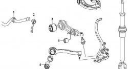 2 359 р. Полиуретановый сайлентблок верхнего поперечного рычага передней подвески Точка Опоры Mercedes-Benz C-Class W204 дорестайлинг седан (2007-2011)  с доставкой в г. Краснодар. Увеличить фотографию 2