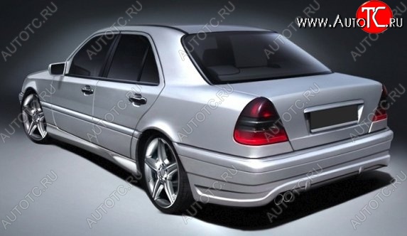 5 499 р. Пороги накладки CT Mercedes-Benz C-Class S202 дорестайлинг универсал (1992-1997) (Неокрашенные)  с доставкой в г. Краснодар