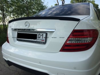 3 399 р. Лип спойлер АВТОКРАТ  Mercedes-Benz C-Class  W204 (2007-2015) дорестайлинг седан, рестайлинг седан (Неокрашенный)  с доставкой в г. Краснодар. Увеличить фотографию 2