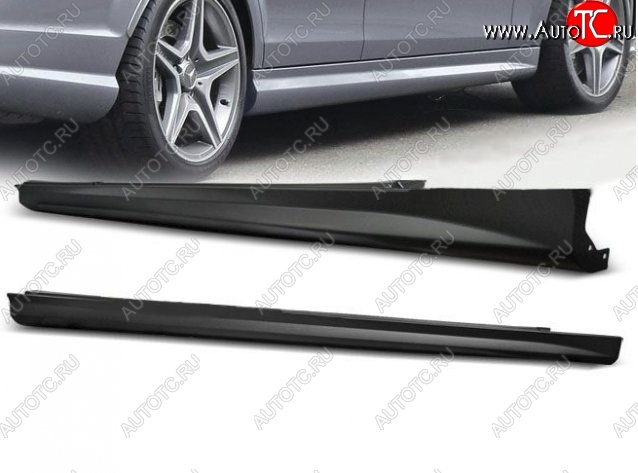 16 899 р. Пороги накладки AMG Style Mercedes-Benz C-Class W204 дорестайлинг седан (2007-2011) (Неокрашенные)  с доставкой в г. Краснодар