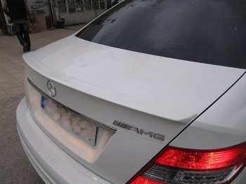 3 499 р. Спойлер багажника AMG Mercedes-Benz C-Class W204 дорестайлинг седан (2007-2011) (Неокрашенный)  с доставкой в г. Краснодар. Увеличить фотографию 2