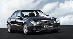 11 399 р. Накладка Carlsson на передний бампер Mercedes-Benz E-Class W211 дорестайлинг седан (2002-2006) (Неокрашенная)  с доставкой в г. Краснодар. Увеличить фотографию 5