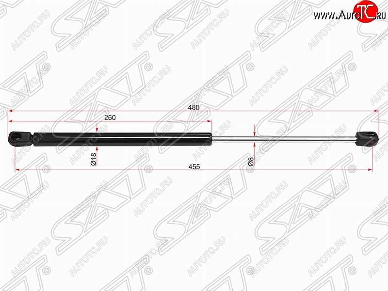 569 р. Упор капота SAT (газовый)  Mercedes-Benz E-Class  W212 (2009-2012) дорестайлинг седан  с доставкой в г. Краснодар