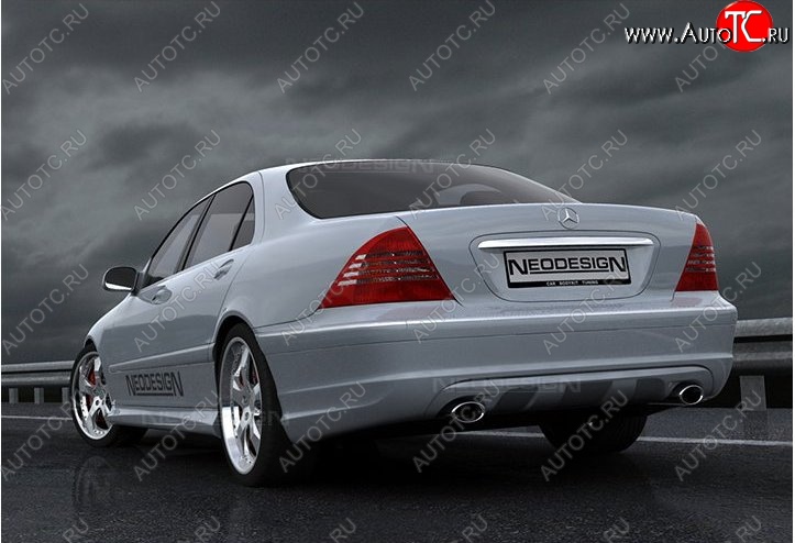 52 639 р. Задний бампер Neodesign Mercedes-Benz S class W220 (1998-2005)  с доставкой в г. Краснодар