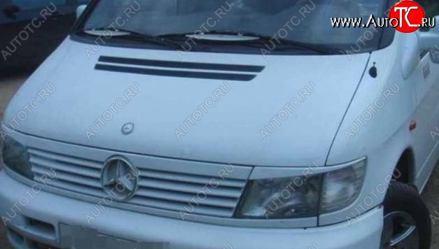 1 199 р. Планка между фарами CT Mercedes-Benz Vito W638 (1996-2003) (Неокрашенные)  с доставкой в г. Краснодар