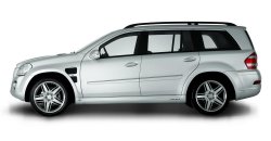 Пластиковые пороги Lorinser Mercedes-Benz GL class X164 рестайлинг (2009-2012)