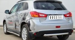 17 549 р. Одинарная защита заднего бампера из трубы диаметром 63 мм SLITKOFF  Mitsubishi ASX (2013-2016) 1-ый рестайлинг  с доставкой в г. Краснодар. Увеличить фотографию 4