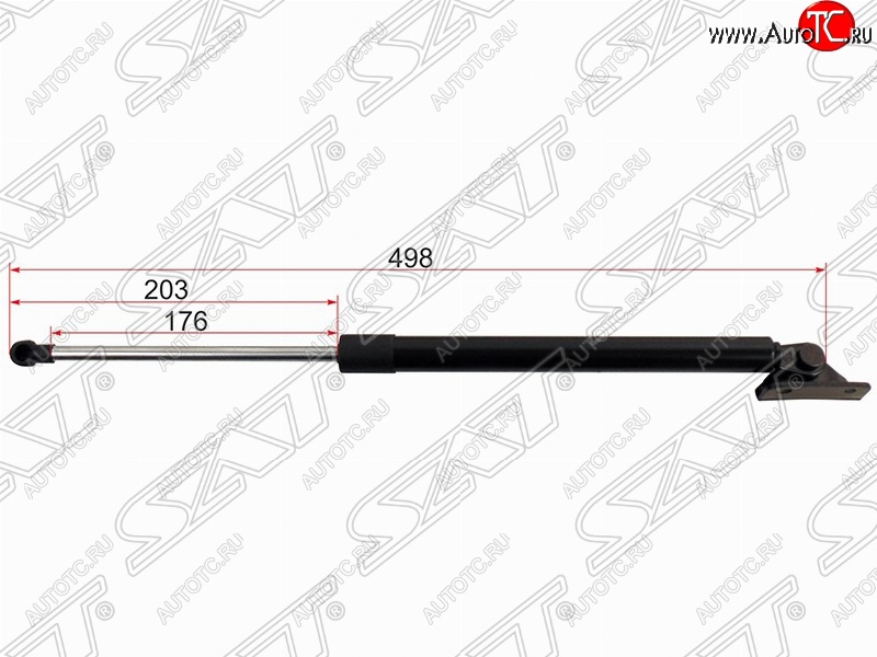 969 р. Правый упор крышки багажника SAT (L498 mm) Mitsubishi ASX 1-ый рестайлинг (2013-2016)  с доставкой в г. Краснодар