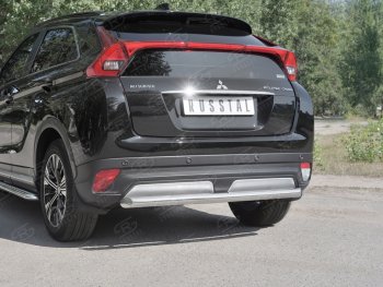 14 399 р. Защита заднего бампера (Ø63 мм, нержавейка) SLITKOFF  Mitsubishi Eclipse Cross  GK (2017-2021) дорестайлинг  с доставкой в г. Краснодар. Увеличить фотографию 4