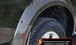 27 849 р. Накладки на колёсные арки RA (усиленные)  Mitsubishi L200  4 (2006-2014)  дорестайлинг (Плверхность глянец (подд окраску), Неокрашенные)  с доставкой в г. Краснодар. Увеличить фотографию 3