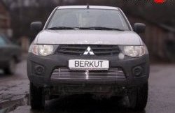 Декоративная вставка воздухозаборника Berkut Mitsubishi L200 4  дорестайлинг (2006-2014)