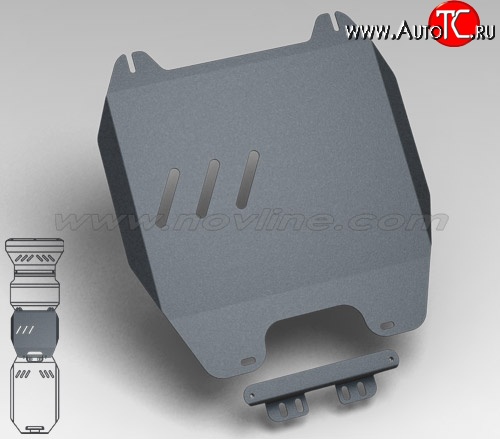 3 399 р. Защита коробки передач Novline (2.5, МКПП/АКПП, 3 мм) Mitsubishi L200 5 KK,KL рестайлинг (2018-2022)  с доставкой в г. Краснодар