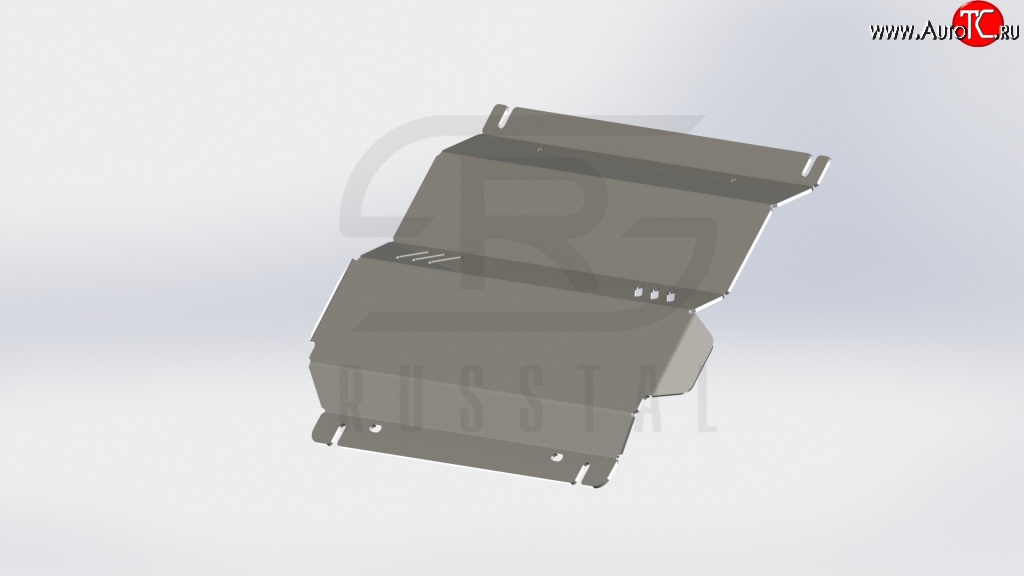 2 449 р. Защита картера двигателя Russtal Mitsubishi L200 4  дорестайлинг (2006-2014)  с доставкой в г. Краснодар