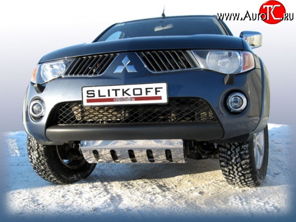 7 199 р. Защита картера двигателя Slitkoff Mitsubishi L200 5 KK,KL рестайлинг (2018-2022)  с доставкой в г. Краснодар