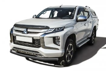 Защита переднего бампера Slitkoff (Ø 57 мм) Mitsubishi (Митсубиси) L200 (л)  5 KK,KL (2018-2022) 5 KK,KL рестайлинг