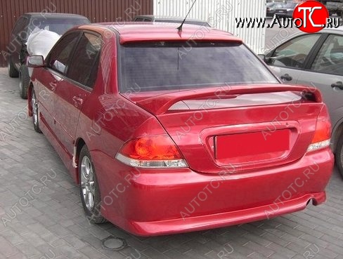 4 599 р. Козырёк на заднее стекло CT Mitsubishi Lancer 9 2-ой рестайлинг седан (2005-2009) (Неокрашенный)  с доставкой в г. Краснодар