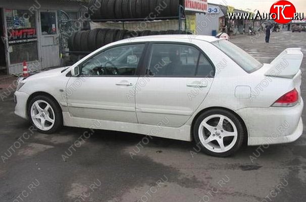 6 699 р. Пороги накладки EVO 9 Mitsubishi Lancer 9 1-ый рестайлинг универсал (2003-2005) (Неокрашенные)  с доставкой в г. Краснодар