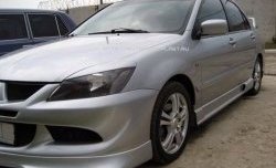 499 р. Реснички на фары Style v2 Mitsubishi Lancer 9 1-ый рестайлинг универсал (2003-2005) (Неокрашенные)  с доставкой в г. Краснодар. Увеличить фотографию 2