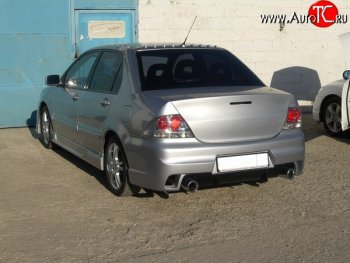 18 499 р. Задний бампер INGS Extreem  Mitsubishi Lancer  9 (2003-2009) 1-ый рестайлинг седан, 2-ой рестайлинг седан (Неокрашенный)  с доставкой в г. Краснодар. Увеличить фотографию 3