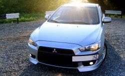 929 р. Подиум гос. номера EVO №1  Mitsubishi Lancer  10 (2007-2017) седан дорестайлинг, хэтчбэк дорестайлинг, седан рестайлинг, хэтчбек 5 дв рестайлинг (Гладкий пластик)  с доставкой в г. Краснодар. Увеличить фотографию 5