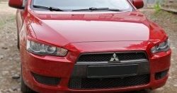 549 р. Реснички на фары RA Mitsubishi Lancer 10 CY седан рестайлинг (2011-2017) (Неокрашенные)  с доставкой в г. Краснодар. Увеличить фотографию 4