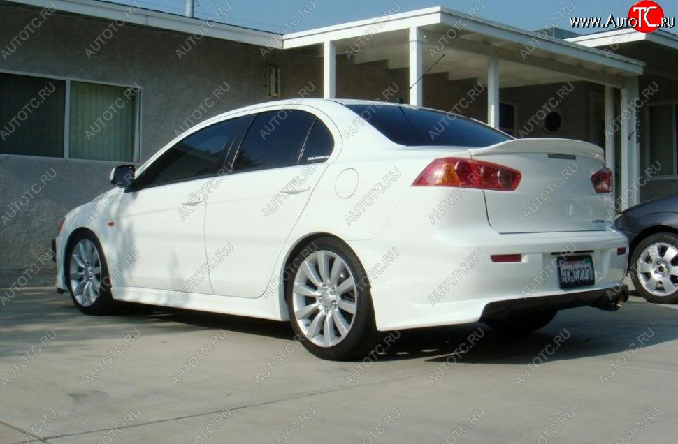 4 149 р. Лип спойлер DUCKBILL Mitsubishi Lancer CY седан дорестайлинг (2007-2010) (Неокрашенный)  с доставкой в г. Краснодар