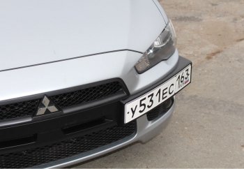 1 999 р. Воздуховоды радиатора в передний бампер Квадрат  Mitsubishi Lancer  10 (2007-2010) седан дорестайлинг, хэтчбэк дорестайлинг (Неокрашенные)  с доставкой в г. Краснодар. Увеличить фотографию 2