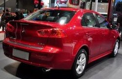 2 049 р. Лип спойлер M-VRS Mitsubishi Lancer CY седан дорестайлинг (2007-2010) (Неокрашенный)  с доставкой в г. Краснодар. Увеличить фотографию 3