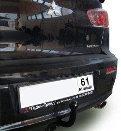 6 899 р. Фаркоп Лидер Плюс  Mitsubishi Lancer  10 CY (2007-2017) седан дорестайлинг, седан рестайлинг (Без электропакета)  с доставкой в г. Краснодар. Увеличить фотографию 1